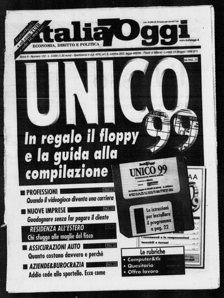 Italia oggi : quotidiano di economia finanza e politica